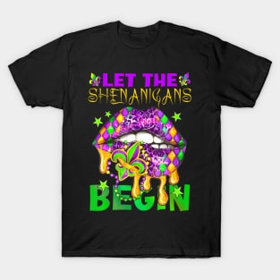 Let The Shenanigans Begin Mardi Gras Kids Men Women T-Shirt